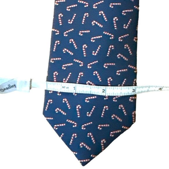 Festive Men’s Candy Cane Tie - Picture 3 of 3